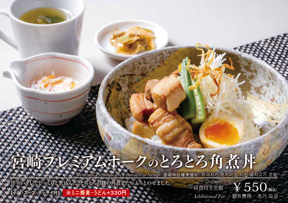 宮﨑プレミアムポークのとろとろ角煮丼